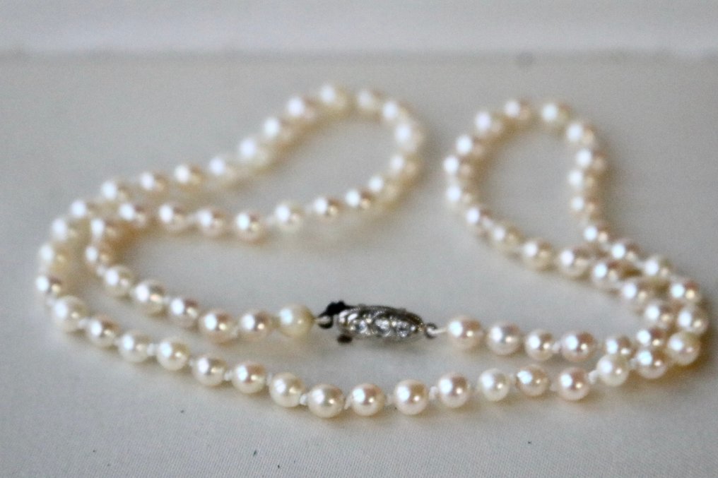 Handmade - 项链 正品精选日本海水珍珠 珍珠 - 约1930年 Art Deco #2.1