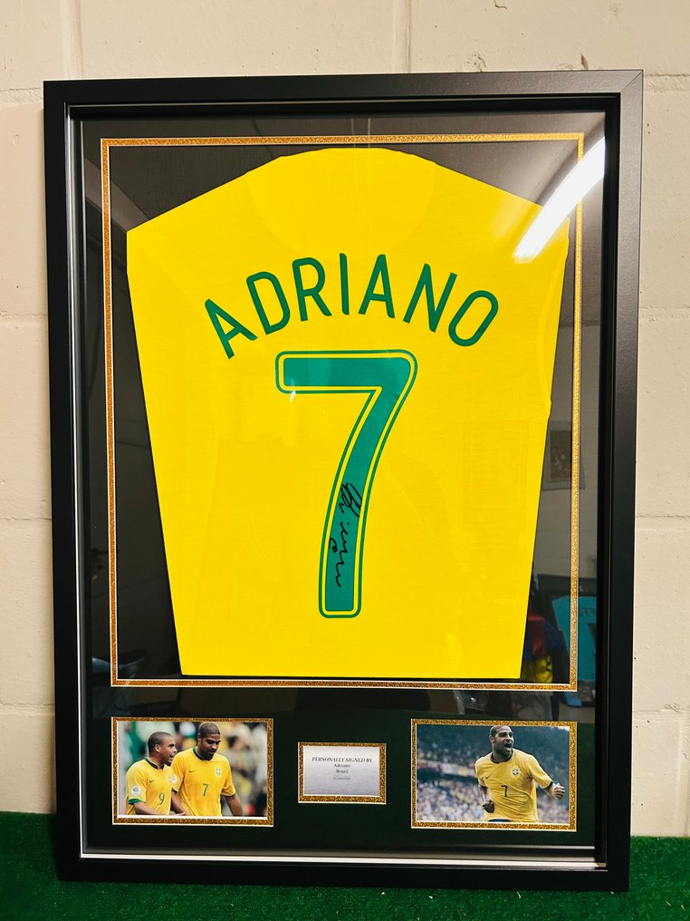 Brasil - Football World Championships - Adriano - Φανέλα ποδοσφαίρου #1.0