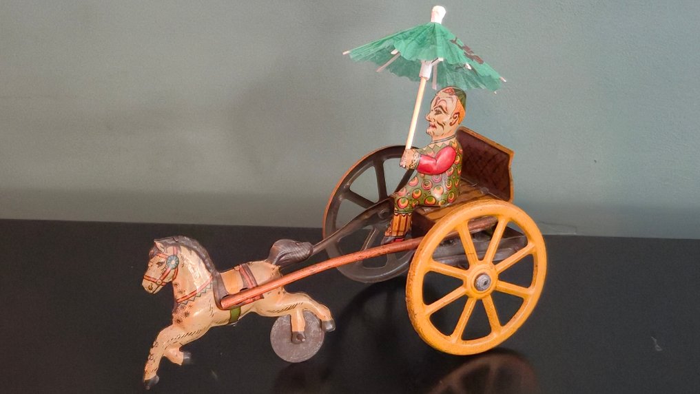 Bell Italy - Ón játék - Clown Cart, Unboxed - 1920-1930 - Olaszország #4.3