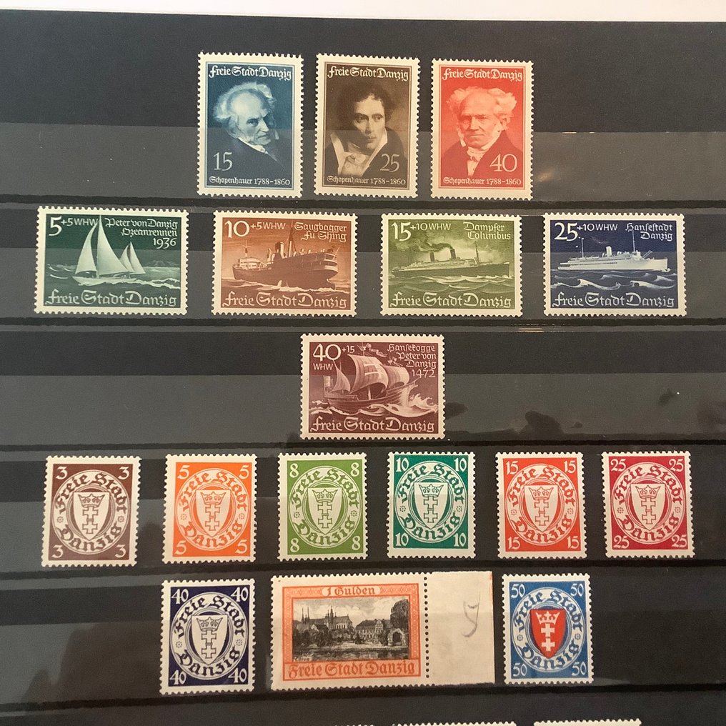 Danzig 1938/1939 - Két teljes évad - Michel 281/308 #2.1