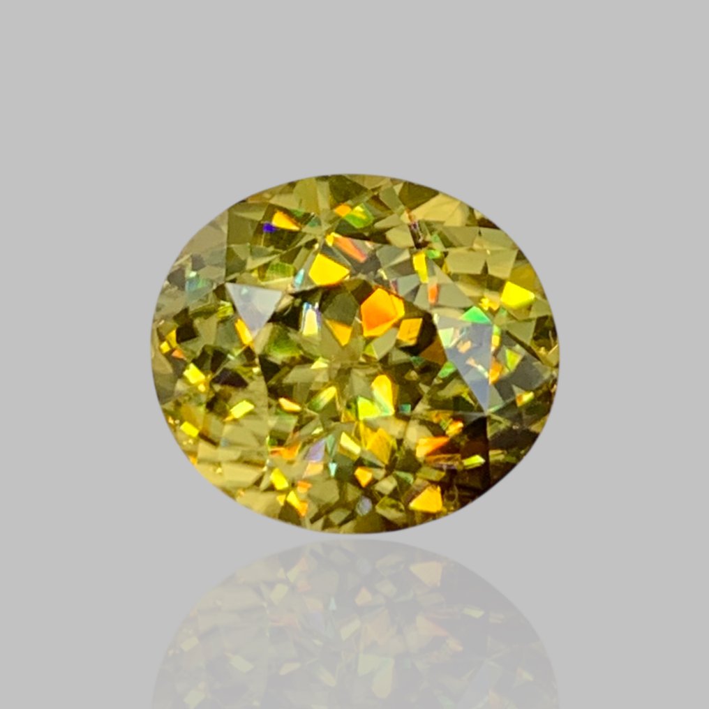 1 pcs  黄色 锆石  - 8.04 ct - 国际有色宝石协会（ICA GemLab） - 天然黄色锆石 #1.0