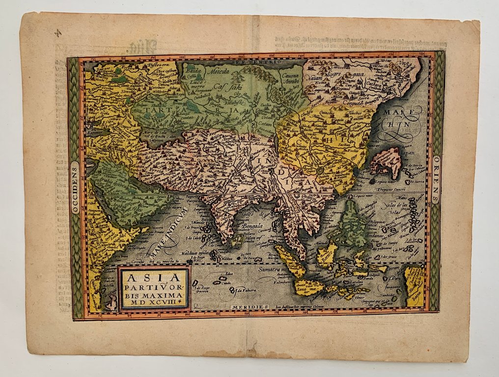 Asia - Asia; J. Bussemacher/M. Quad - Asia partiv orbis maxima MDXCVIII - 1581-1600 #1.0