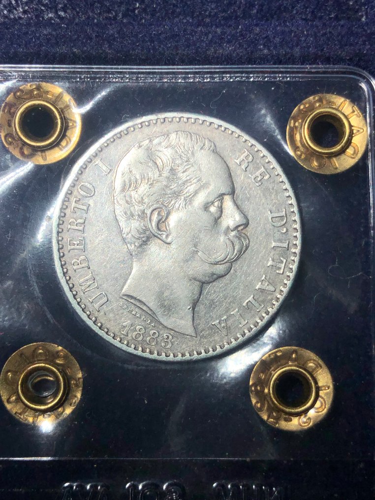 Ιταλία, Βασίλειο Umberto I. 2 Lire 1883 R  (χωρίς τιμή ασφαλείας) #1.0
