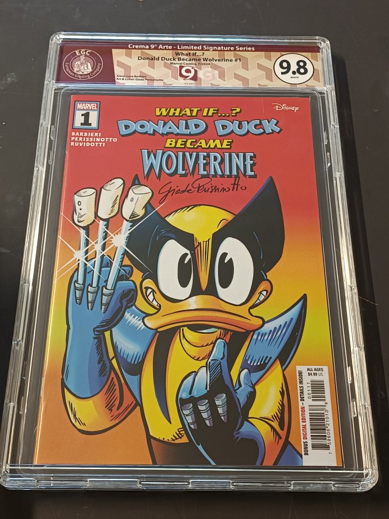 The Amazing Spider-Man (Vol. 6) #41 Disney What If? Variant - EGC 9.8 Signed by Lorenzo Pastrovicchio - What If...? Donald Duck Became Wolverine #1 - EGC 9.8 Signed by Giada Perissinotto - 2 Signed graded comic - 第一版 - 2024 #1.0