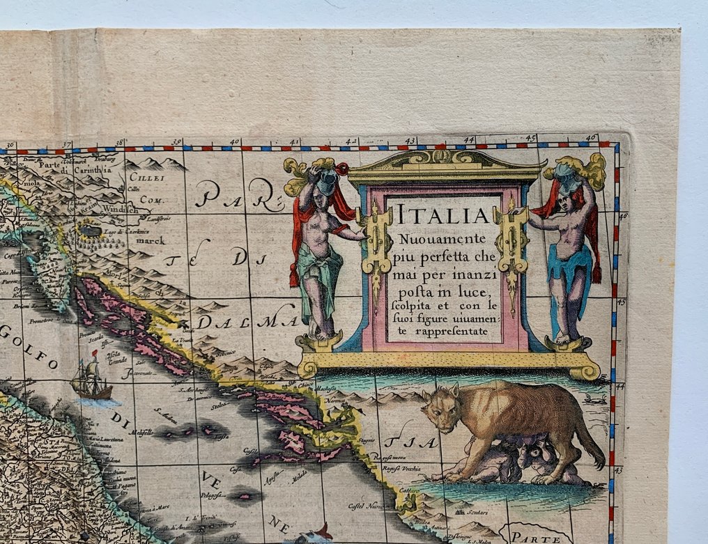 Italia - Itay; H. Hondius - Italia Nuouamente piu perfetta che mai per inanzi posta in luce, scolpita et con le suoi figure - 1621-1650 #3.2