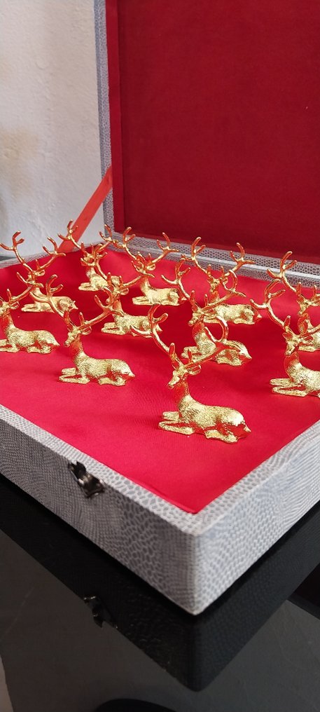 Késtartó (12) - Cerfs grands models - Aranyozott sárgaréz #1.0