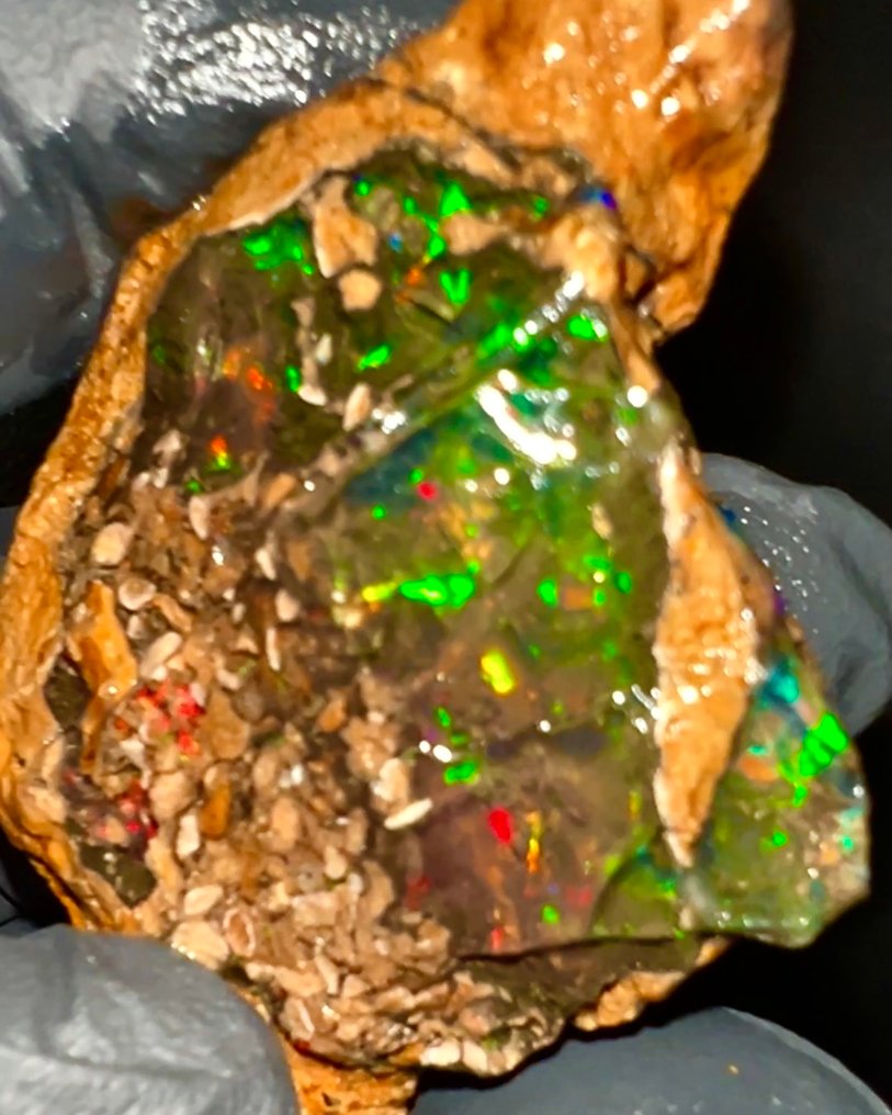 130 carats - Natural crystal opal AAA+++ XXL - untreated high-quality crystal opal - Height: 60 mm - Width: 40 mm- 26 g - (1) #1.0
