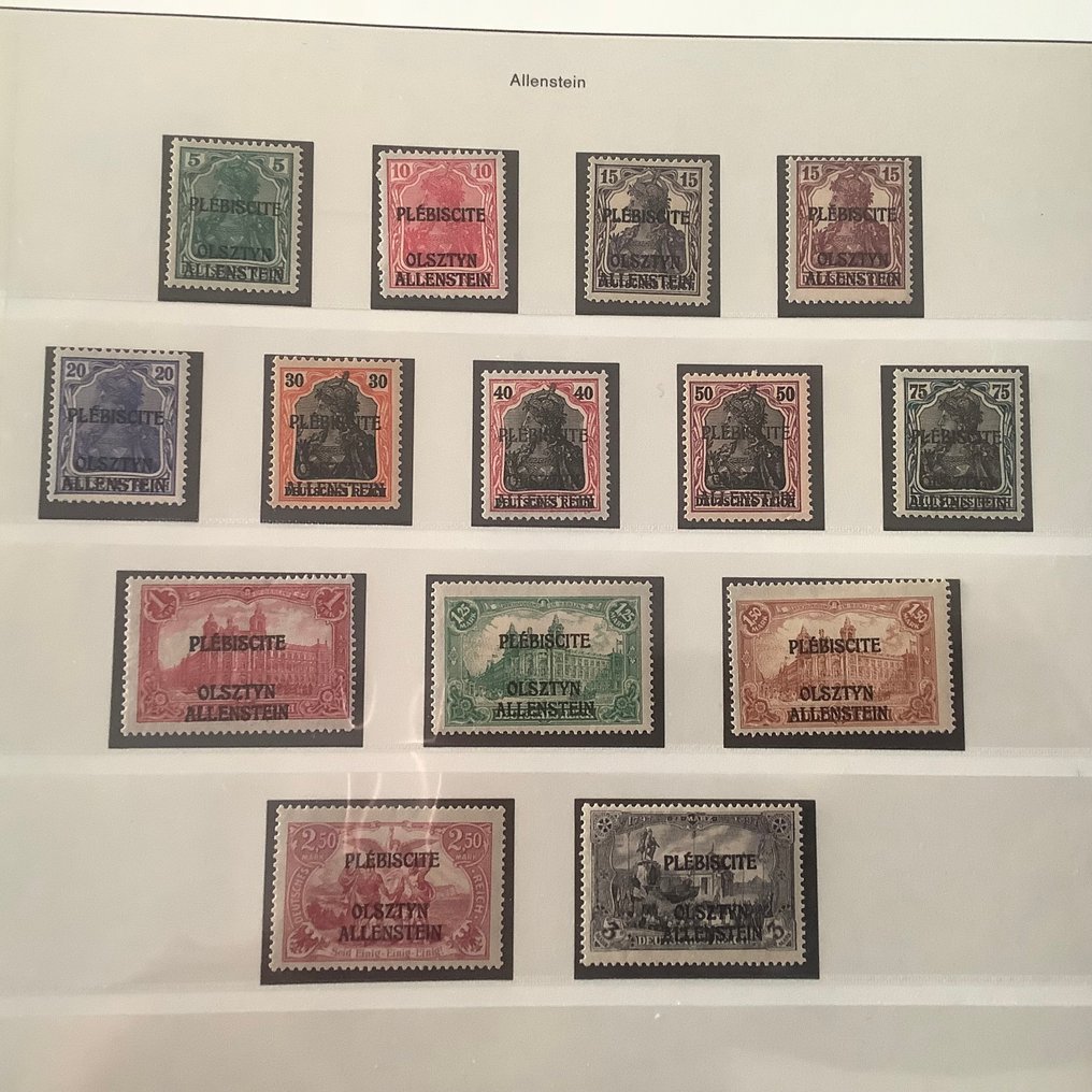 Deutsches Reich 1920 - Allenstein: vollständiges Gebiet - Michel 1/28 #2.1