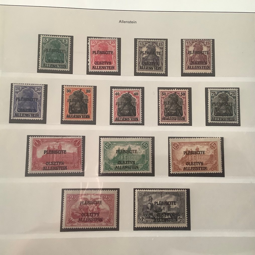 Deutsches Reich 1920 - Allenstein: vollständiges Gebiet - Michel 1/28 #1.0