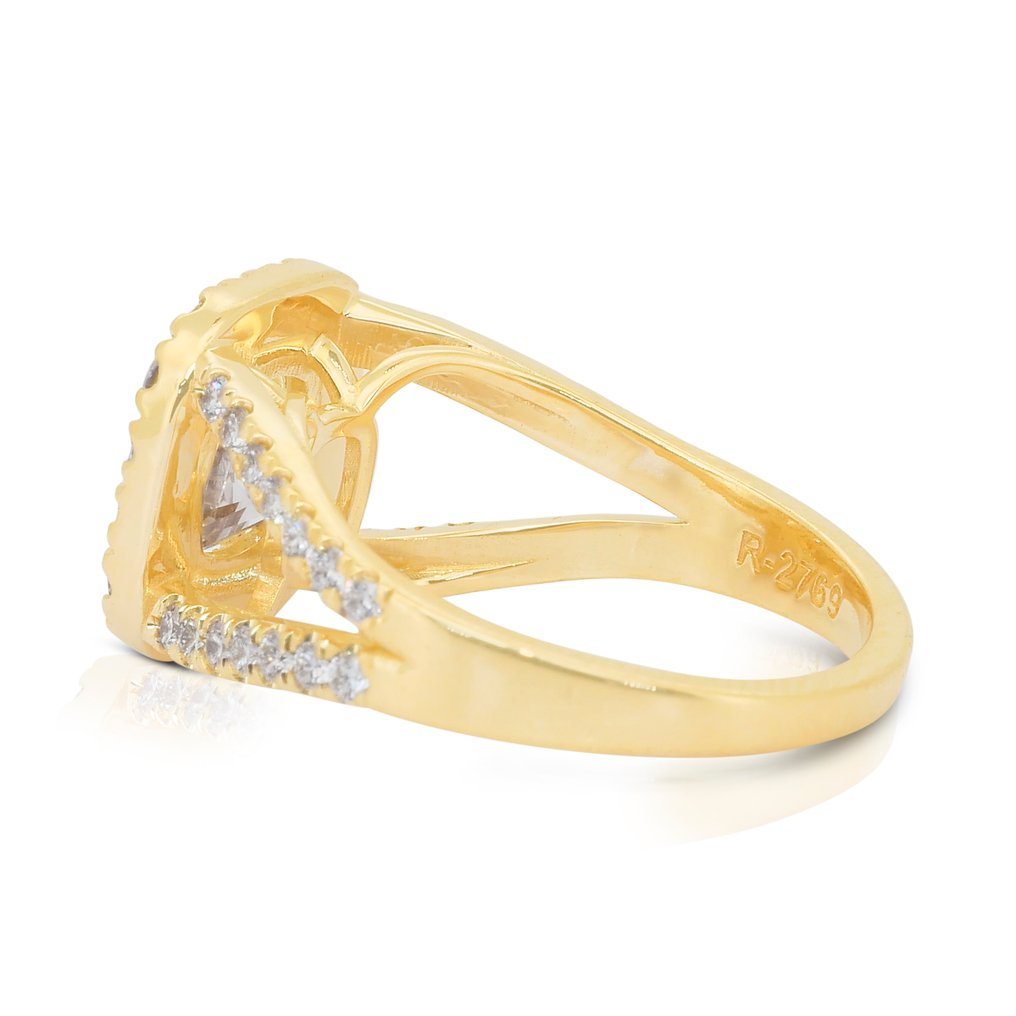 Gyűrű - 18 kt. Sárga arany - 2.01ct. tw. Gyémánt (Természetes) - Gyémánt #3.2