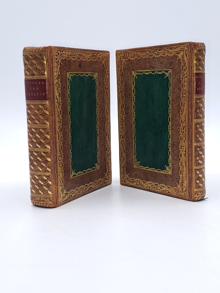 Arnaud Berquin - Idylles ; Romances [reliure d'époque veau moucheté] - 1775-1776 #1.0