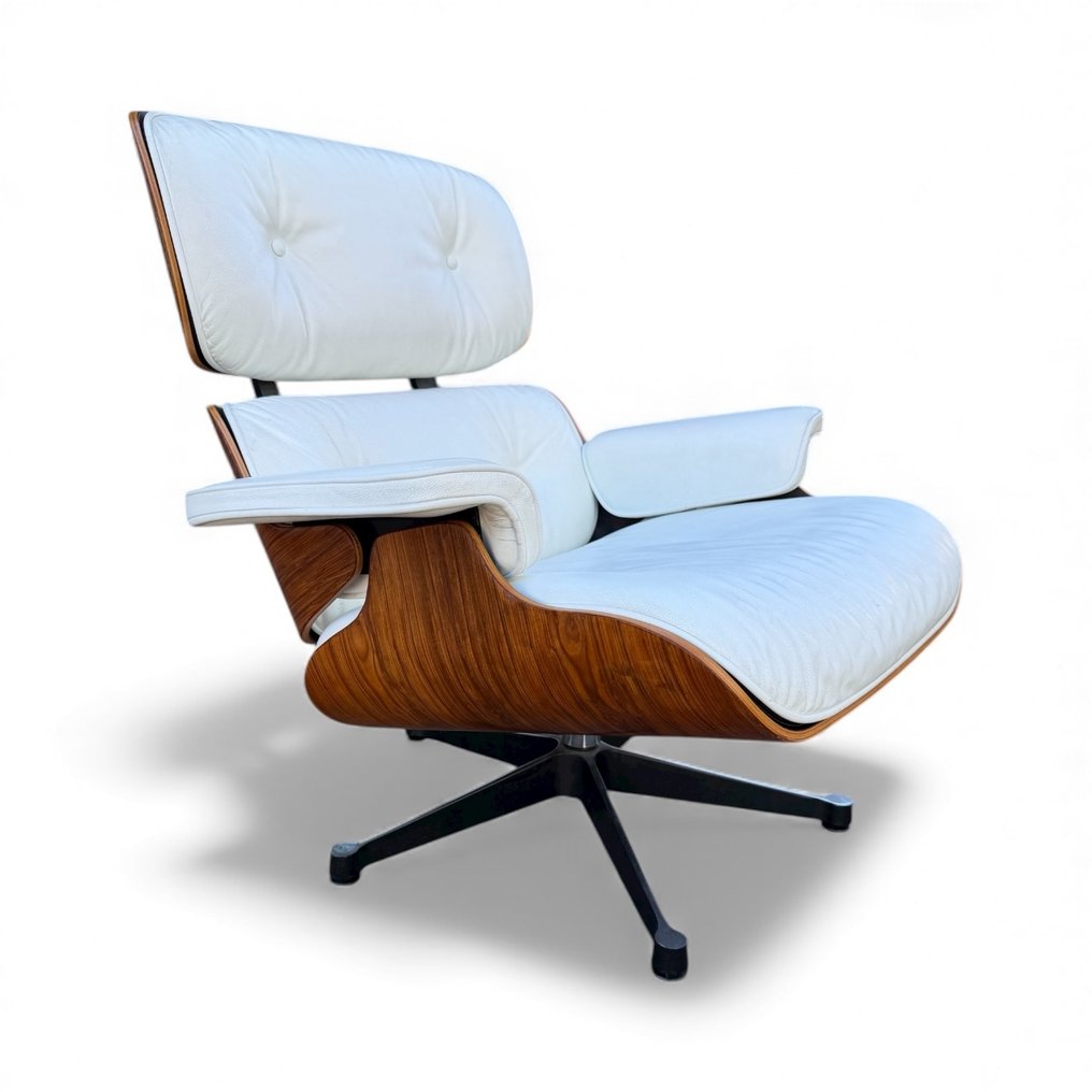 Vitra - Charles & Ray Eames - 安乐椅 - 670休闲躺椅 - 皮革, 蔷薇木 #3.2