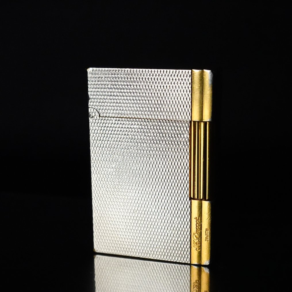 S.T. Dupont - Vintage Gas Lighter Gatsby Rare Model - Ingen mindstepris - Lighter - Forgyldt, Forsølvet #1.0
