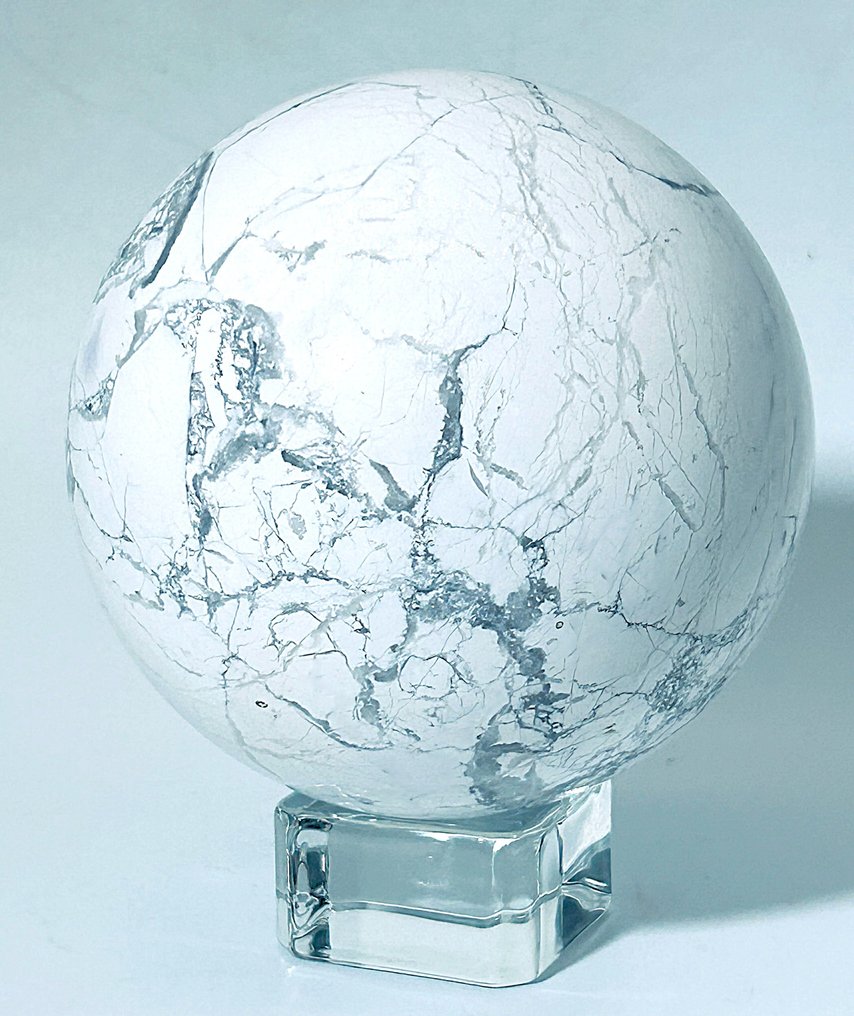 来自墨西哥的天然海蓝宝球体——优雅奢华 Ø 90 毫米- 1120 g - (1) #2.1