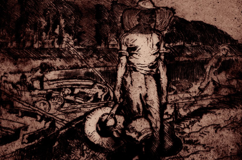 Sir Frank Brangwyn (1867-1956) - The Water Carrier - Furnes- 1908 #2.1