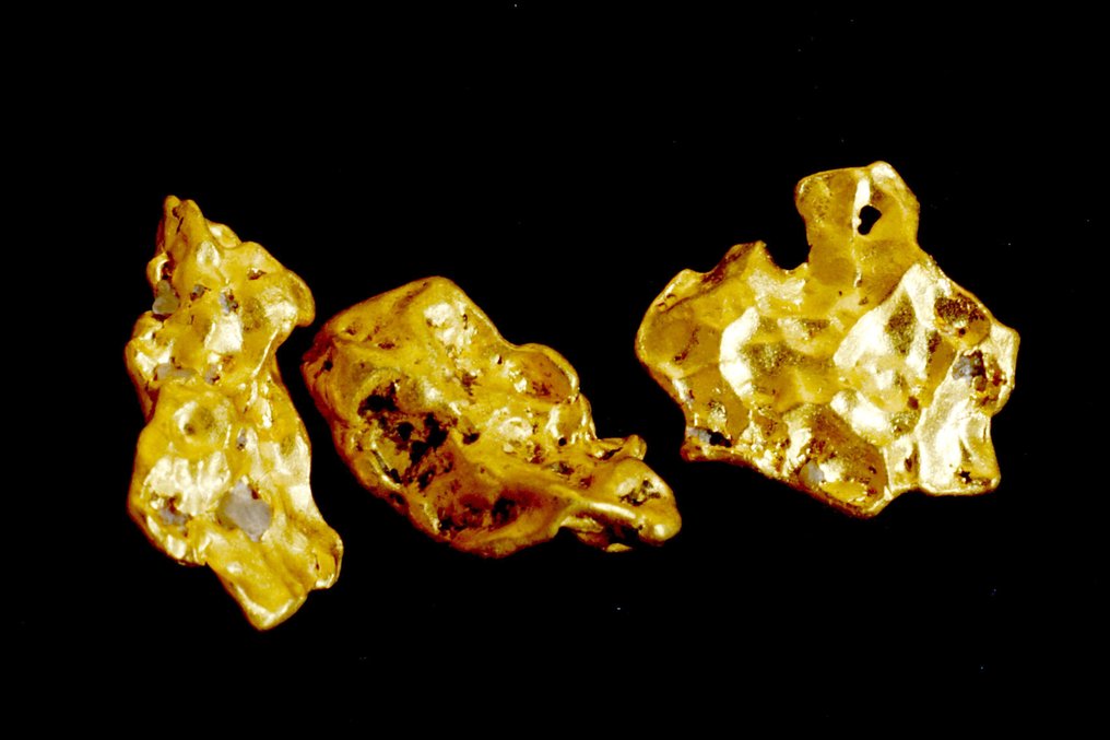 Guld Mauritaniske perler- 0.78 g - (3) #4.3