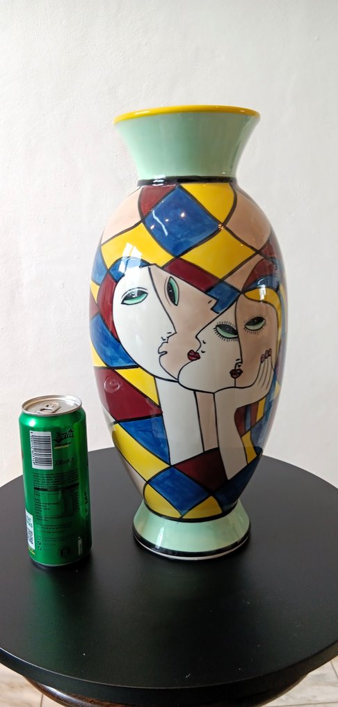 Ennio Simone - Maljakko  - Keraaminen - Picasso-tyylinen maljakko. #2.1