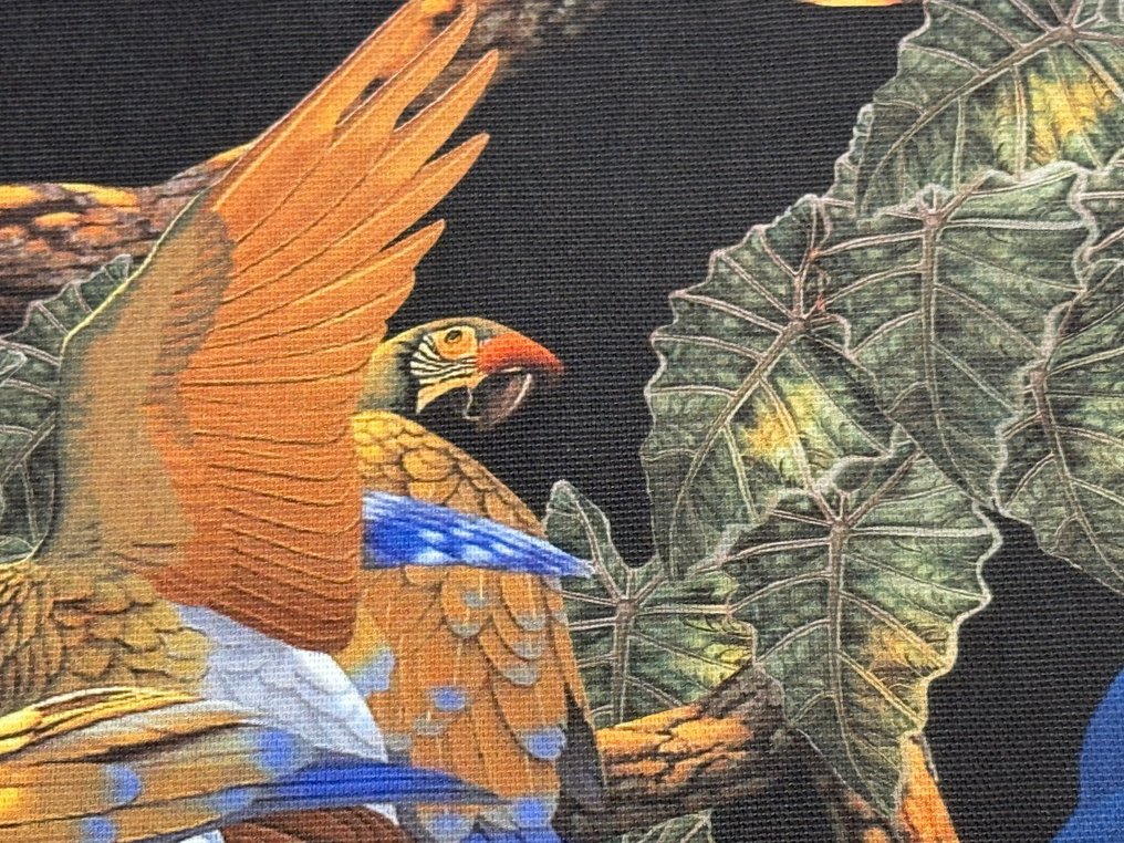 奇幻热带森林——带鹦鹉和巨嘴鸟的家居棉布 - 室內裝潢織物 - 2.5 m - 2.8 m #2.1