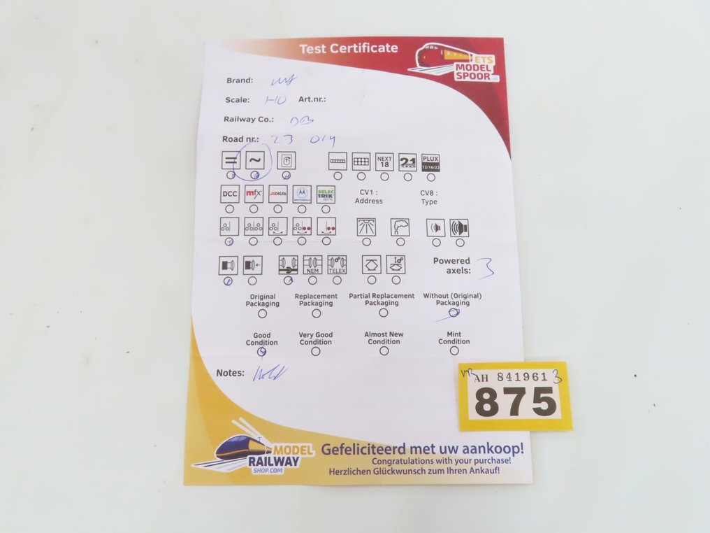 Märklin H0 - 3005 - Locomotiva a vapor com vagão de carvão (1) - BR 23 - DB #4.3