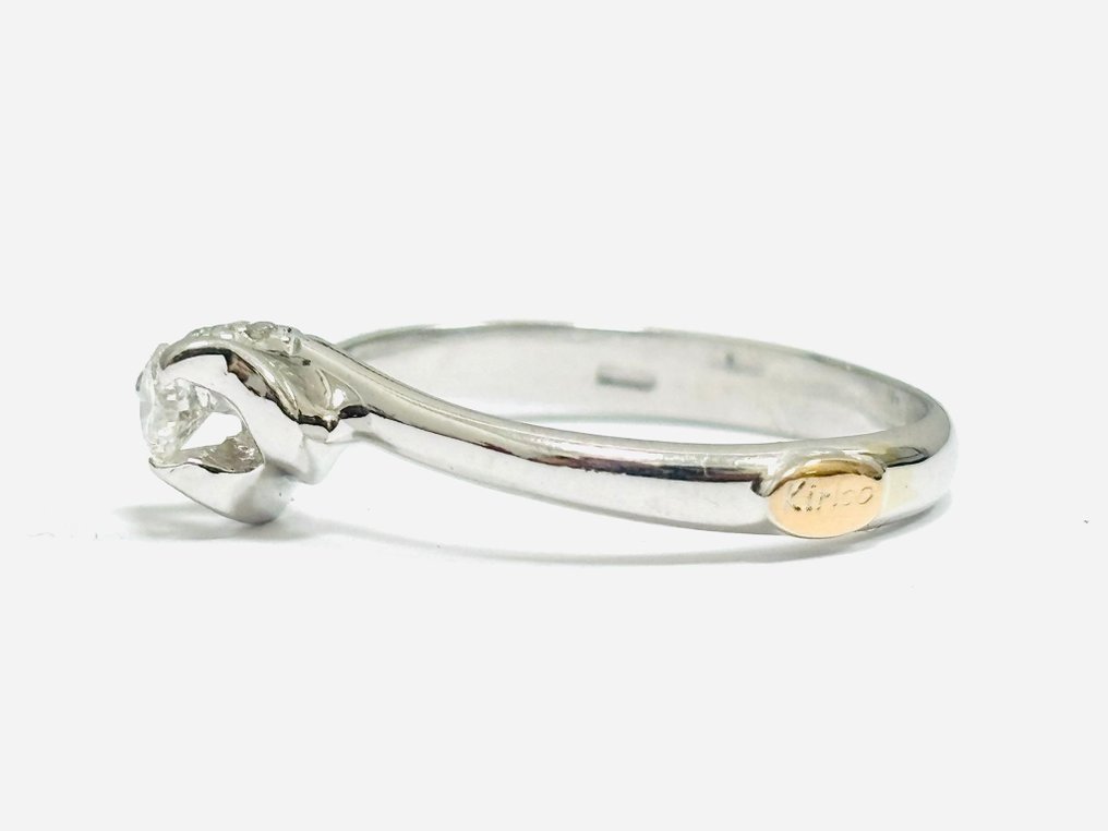 Other brand - 訂婚戒指 - 18 克拉 白金 - 0.27ct. tw. 鉆石 (天然) - 鉆石 - Kirico - 意大利制造 #3.2