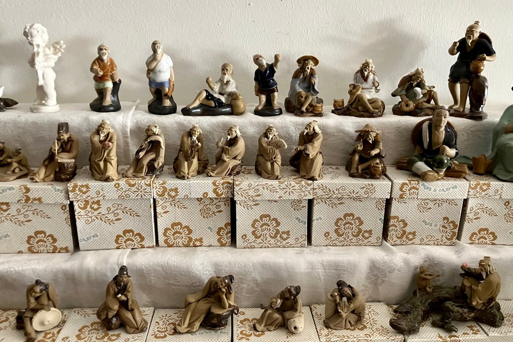 Miniatyrfigur - 49x Figurines zijn volledig met de hand gemaakt in klei (60) - Leire #4.3