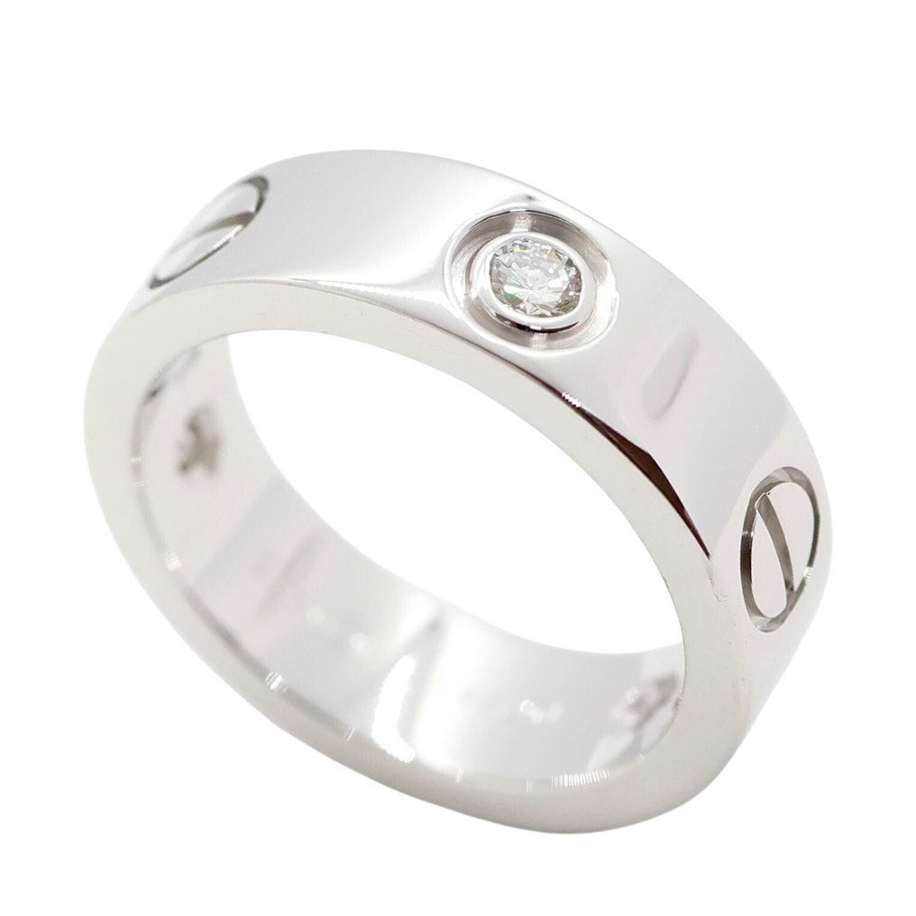 Cartier - 戒指 - Love - 18 克拉 白金 - 3 Diamonds #1.0