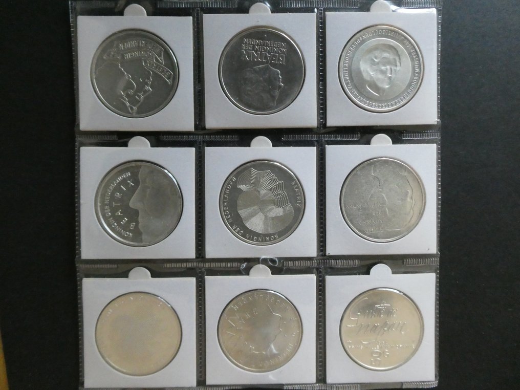 Netherlands. 50 Gulden 1982/1998. (complete serie 9 st) #1.0