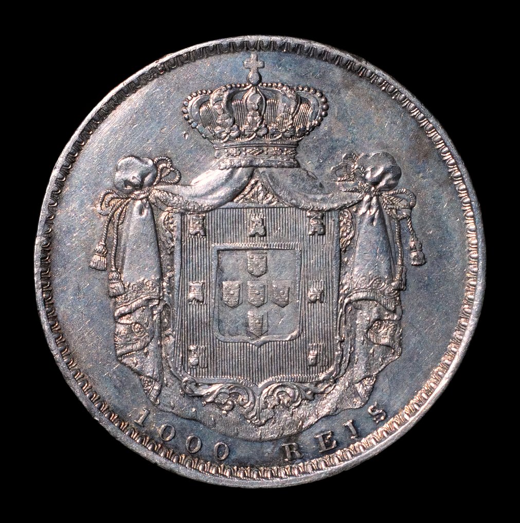 葡萄牙. D. Maria II (1834-1853). 1000 Reis 1837 - Escassa #1.0