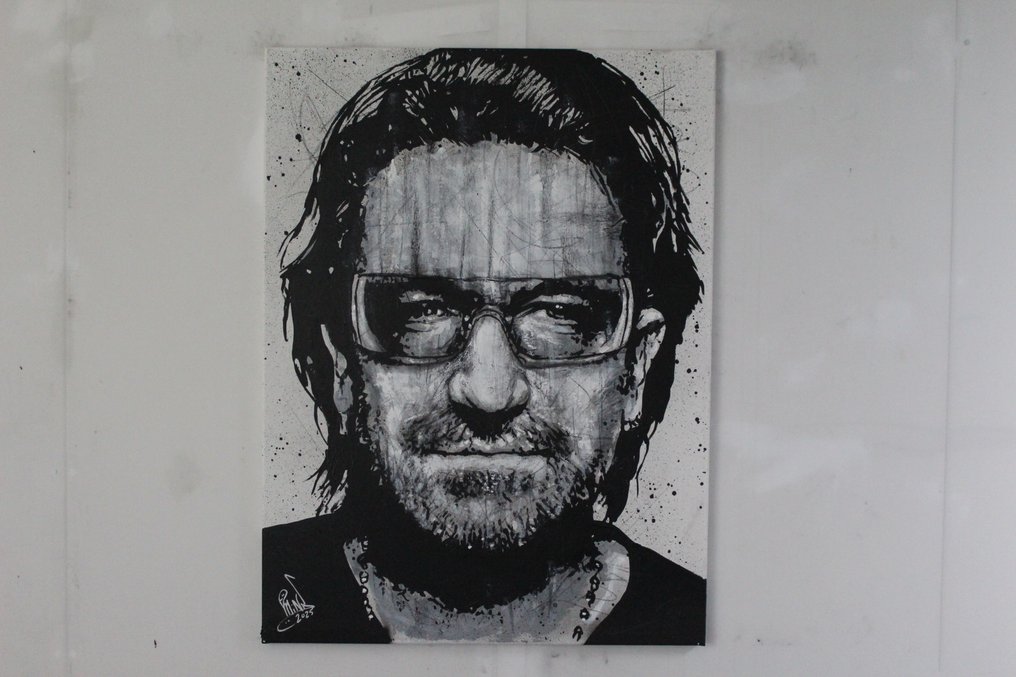 U2 - The Band - Bono, The Edge, Adam Clayton, Larry Mullen jr.- By PopArt artist Vincent Mink - - U2 #4.3