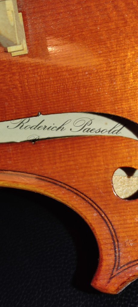 Labelled Roderich Paesold - - Violin #4.3