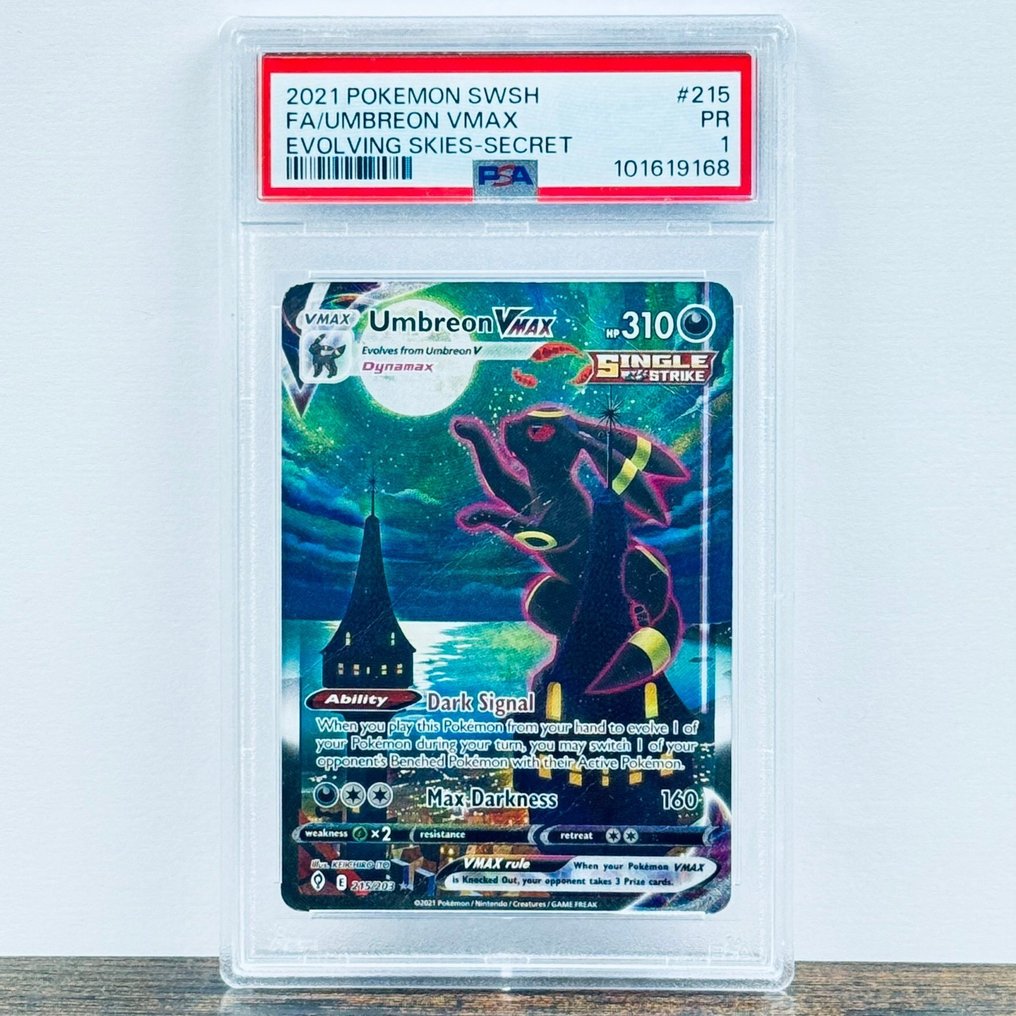 Pokémon Graded card - Umbreon Vmax 215 - Pokémon - PSA 1 #1.0