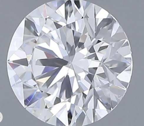 1 pcs 钻石  (天然)  - 0.55 ct - 圆形 - D (无色) - VS1 轻微内含一级 - 美国宝石研究院（GIA） #1.0