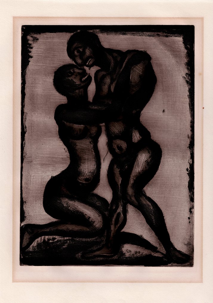Georges Rouault (1817-1958) - The Lovers, Réincarnations du Père Ubu - 1918 #1.0