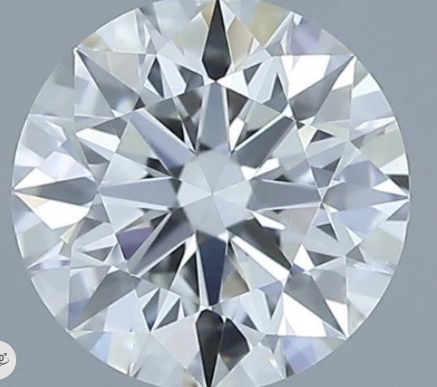 1 pcs 钻石 (天然) - 0.57 ct - 圆形 - G - VVS2 极轻微内含二级 - 美国宝石研究院(GIA) #1.0