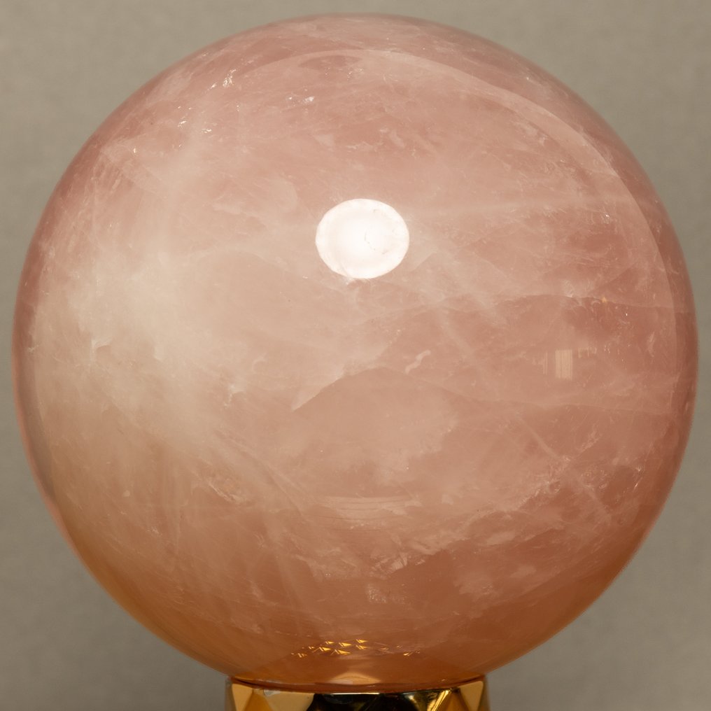 Rose quartz Fine polished Quality Rosekwarts Sphere - Height: 10.47 cm - Width: 10.47 cm- 1560 g #4.3