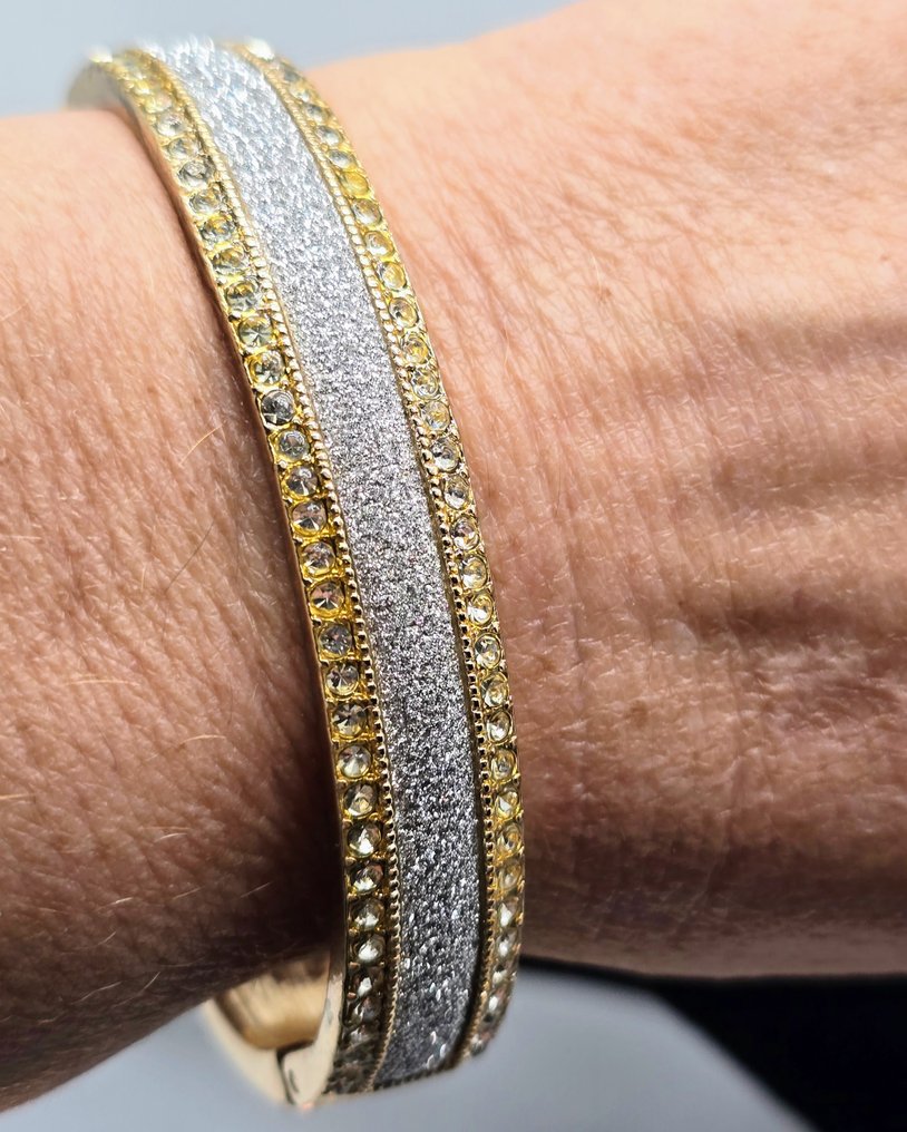 Monet - 鍍金 - 手鈪 - 复古明亮水晶 #3.2