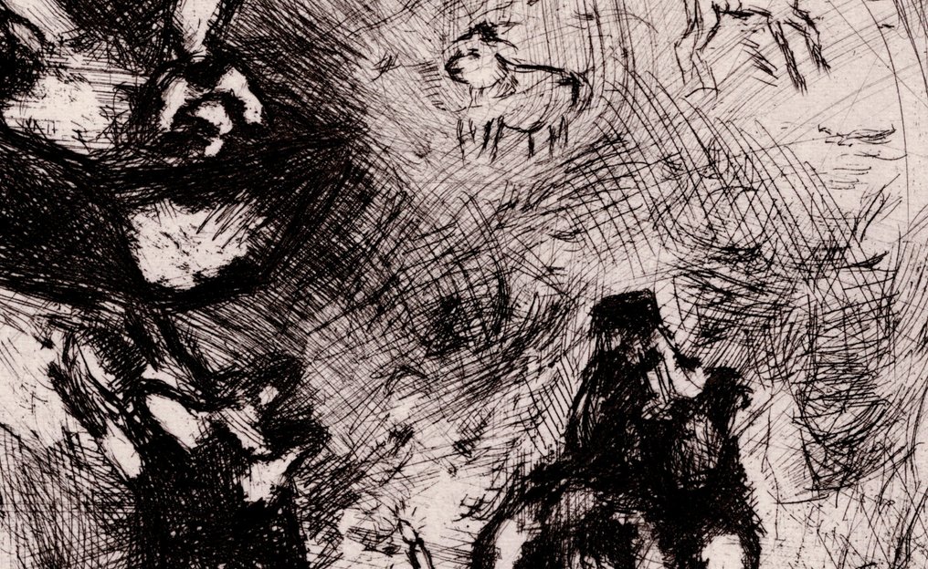 Marc Chagall (1887-1985) - The funeral of the lioness - Ca. 1927-1930 #1.0