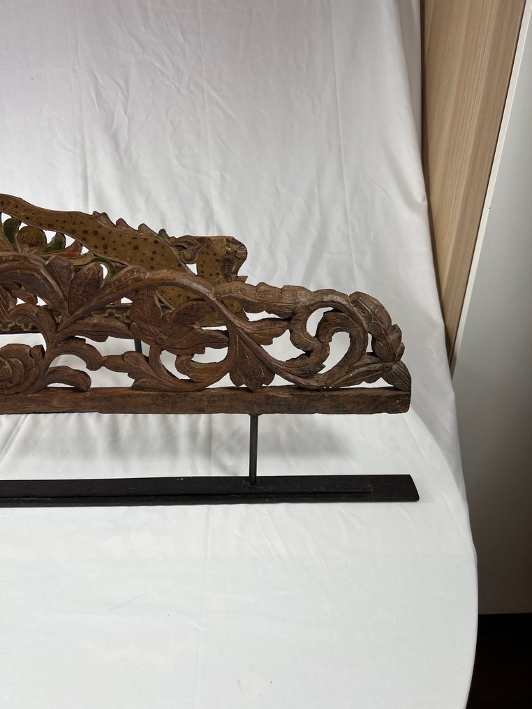 2 pannelli intagliati in legno - Indonesia (Senza Prezzo di Riserva) #3.2