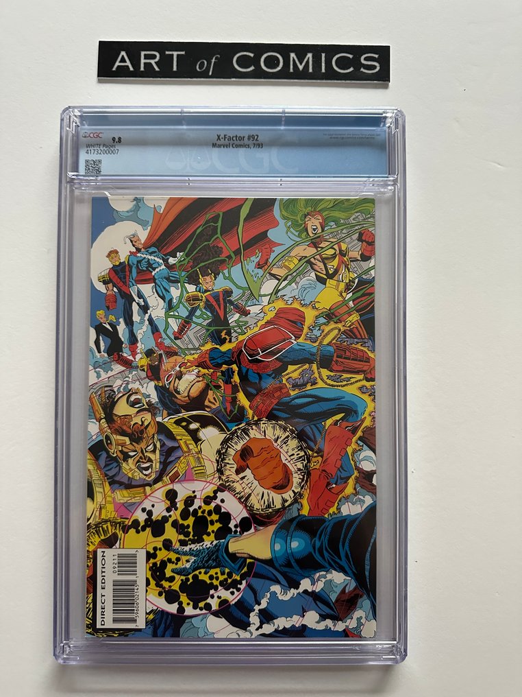 X-Factor #92 - CGC 9.8 -  1st Appearance Of Exodus - Wraparound cover with Havok Hologram - 1 Graded comic - First edition - 1993 #3.2