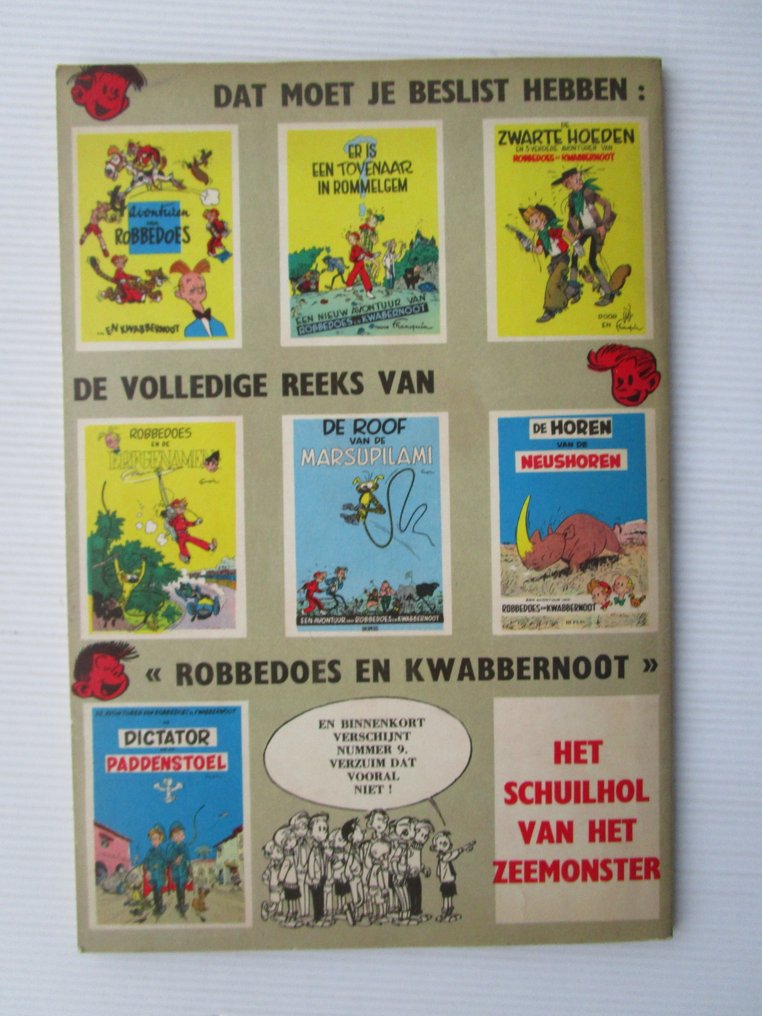 Robbedoes en Kwabbernoot 8 - Pas op, Kwabbernoot ! - 1 Album - Πρώτη έκδοση - 1956 #1.0