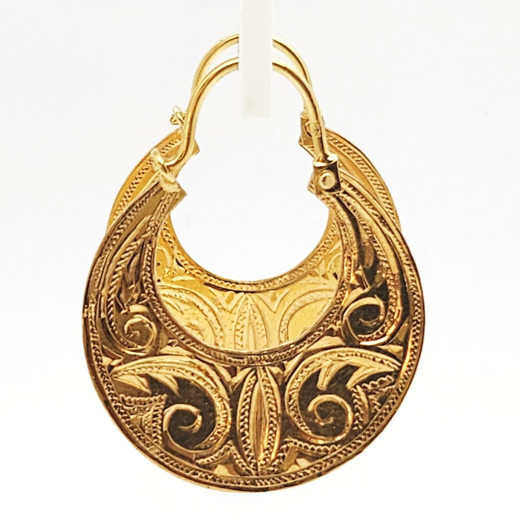 Øreringe - 18 kraat Gulguld #1.0