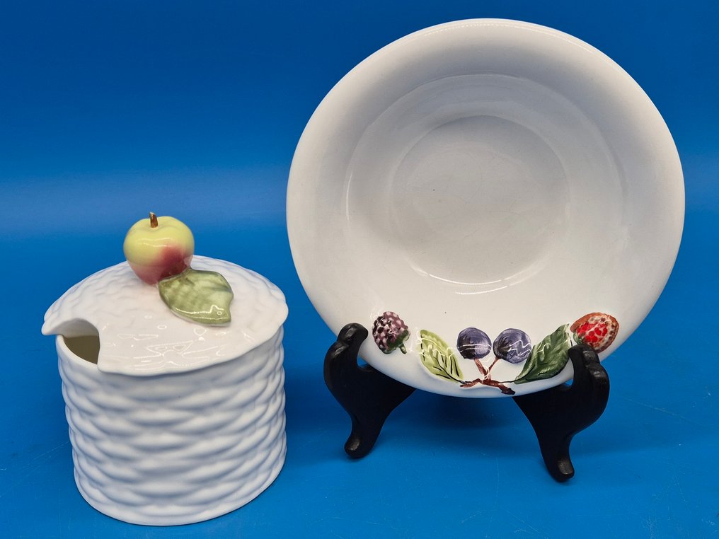 Ιπποσκευή - Σέργιο Καμπαγιόλο – Σετ πορσελάνης με διακόσμηση φρούτων, υπογεγραμμένο, Ιταλία - 1960-1970 #1.0