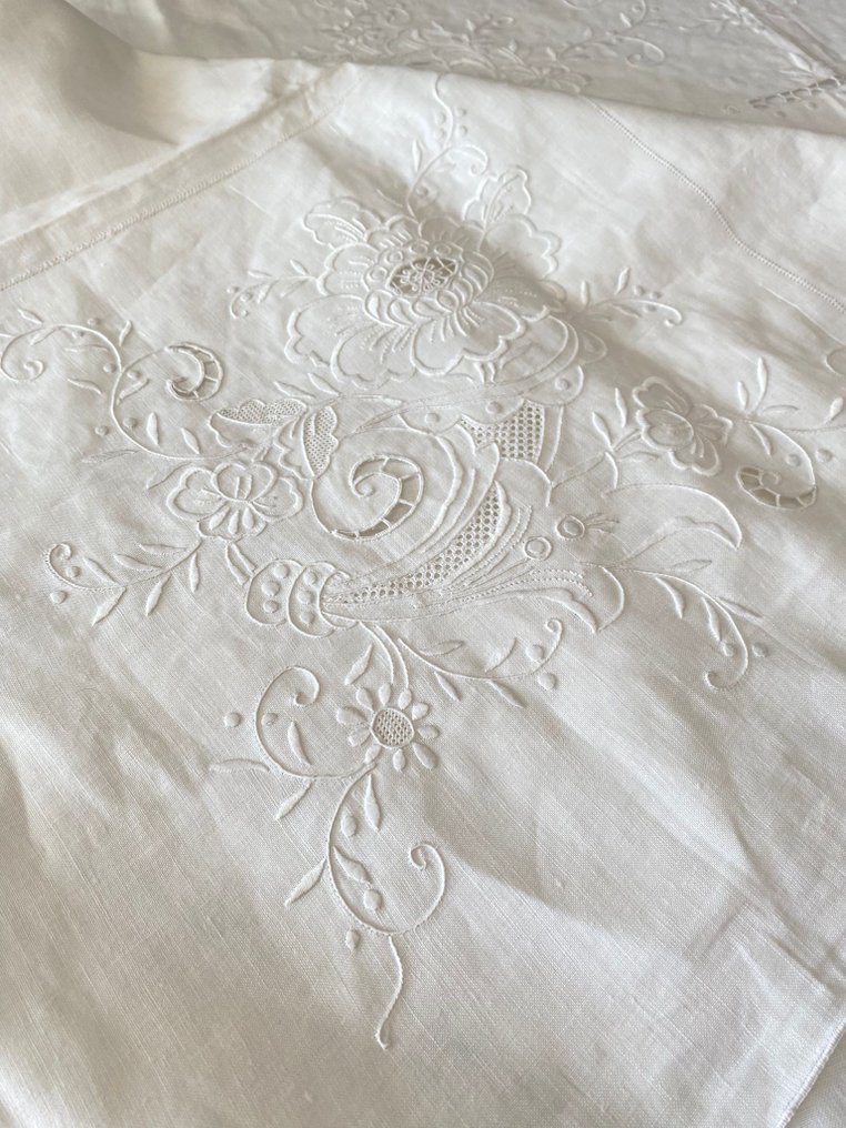 Toalha de mesa - 264 cm - 168 cm - Toalha de mesa de linho #3.2