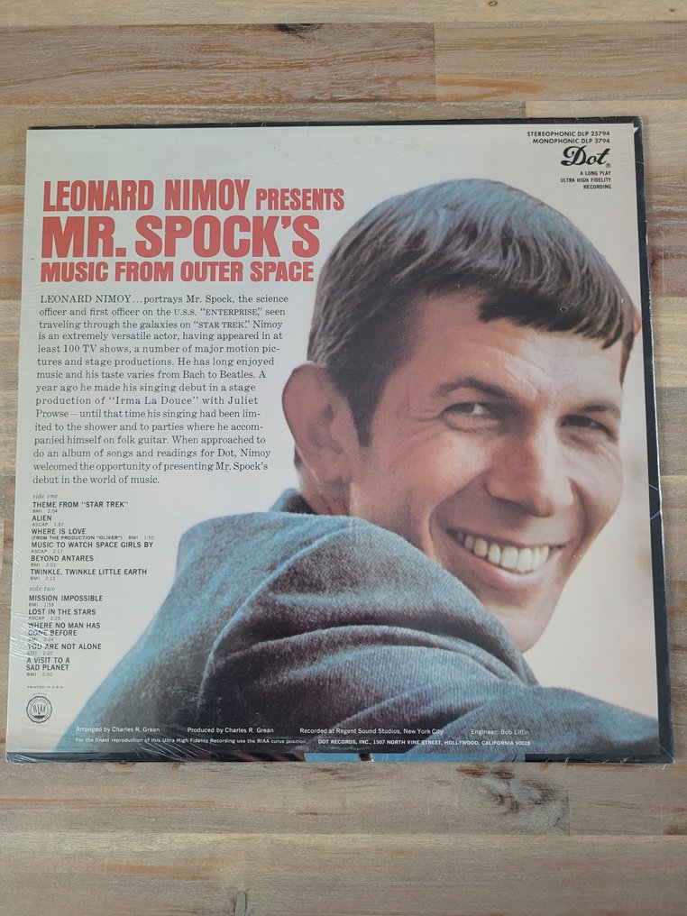 Leonard Nimoy - Mr. Spock’s Music From Outer Space (Factory Sealed Original) - LP - 1967 #2.1