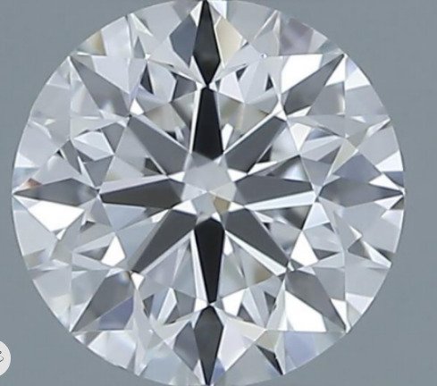 1 pcs Diamond (Natural) - 0.50 ct - Round - E - VS1 - Gemological Institute of America (GIA) #1.0