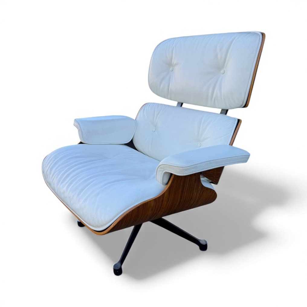 Vitra - Charles & Ray Eames - 安乐椅 - 670休闲躺椅 - 皮革, 蔷薇木 #4.3