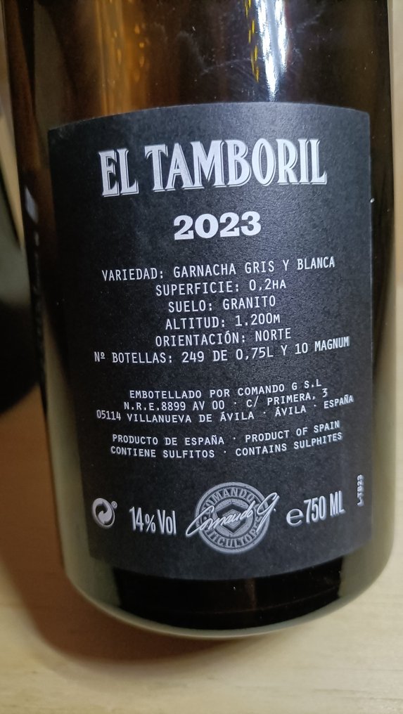 Comando G; 'El Tamboril' Blanco Navatalgordo & 2022 Rumbo al Norte - Castilla y Leon - 2 Bottles (0.75L) #3.2