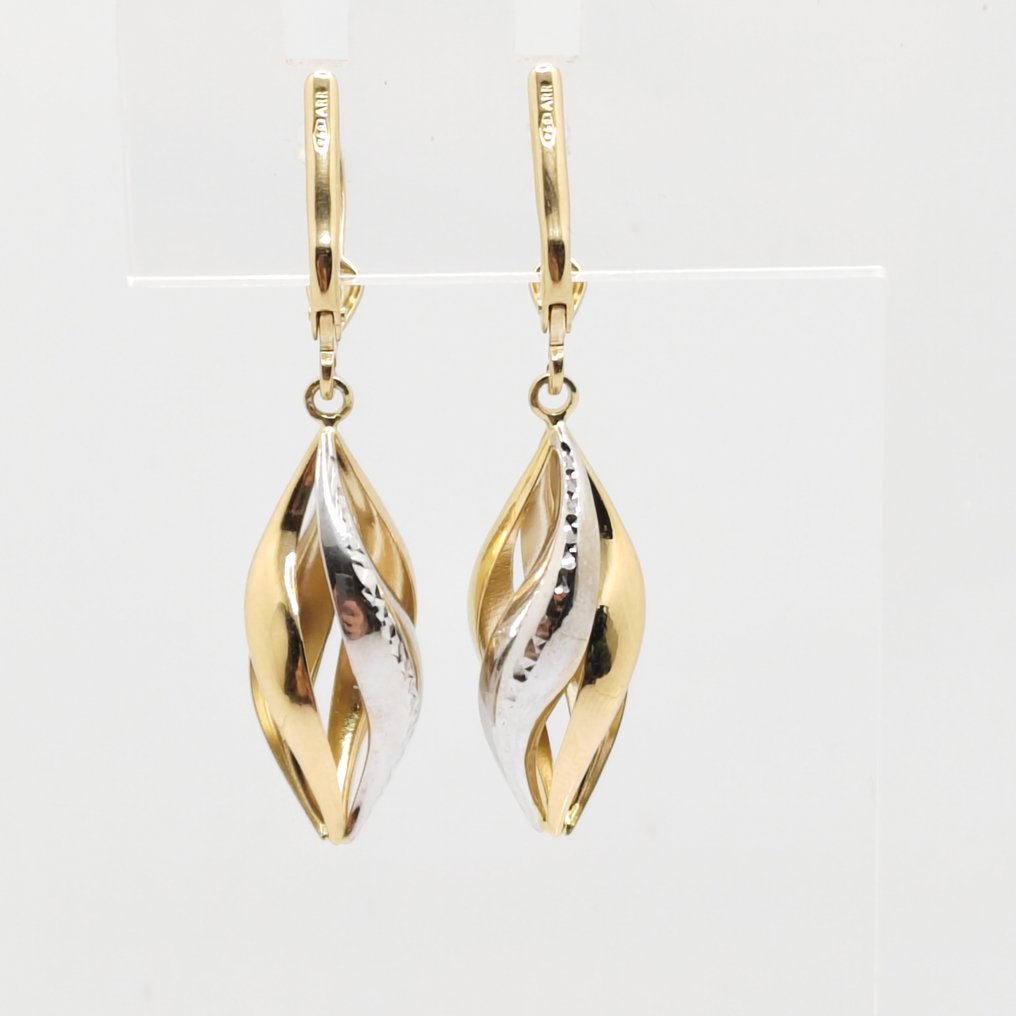 Boucles d'oreilles - 18 carats Or jaune, Or blanc #2.1