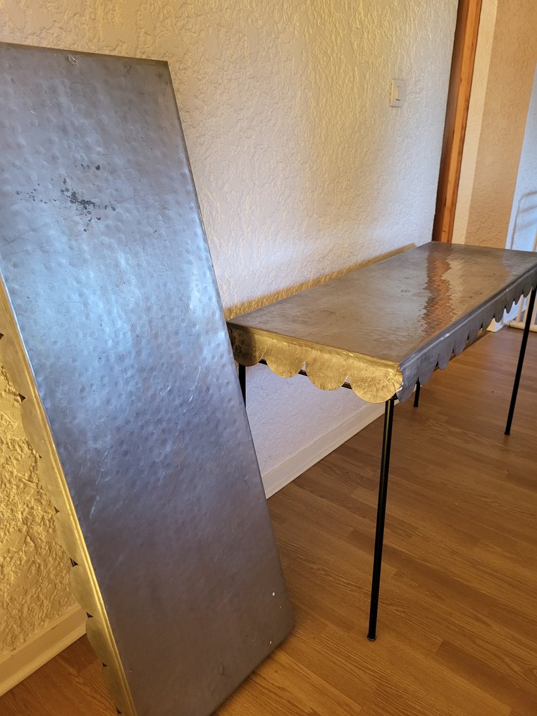 baïja - Κονσόλα (2) - κασσίτερος επενδεδυμένο χαλκός, Σφυρήλατος σίδηρος #1.0