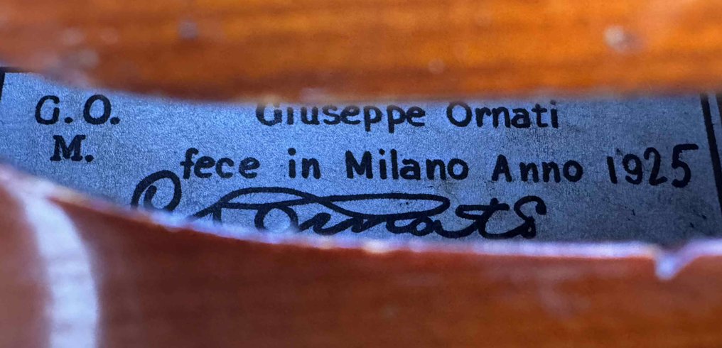 Labelled G. Ornati -  - Violin - Unknown #2.1